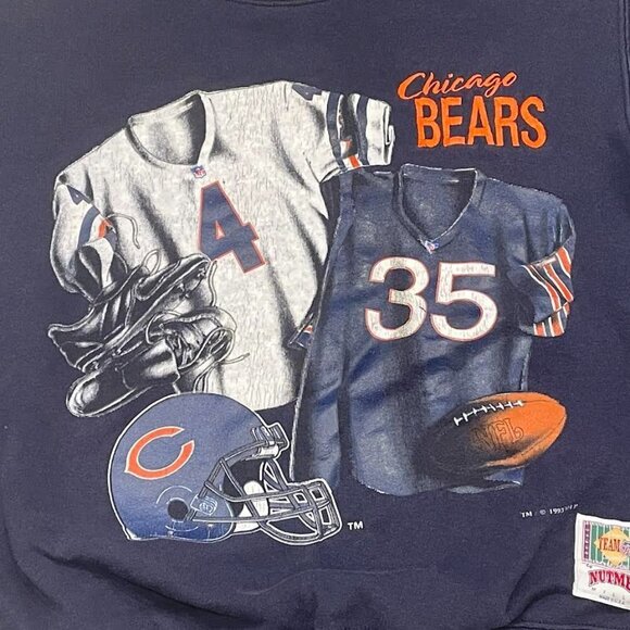 Vintage 1980s Chicago Bears NFL Football Crewneck Sweatshirt - Picture 2 of 7